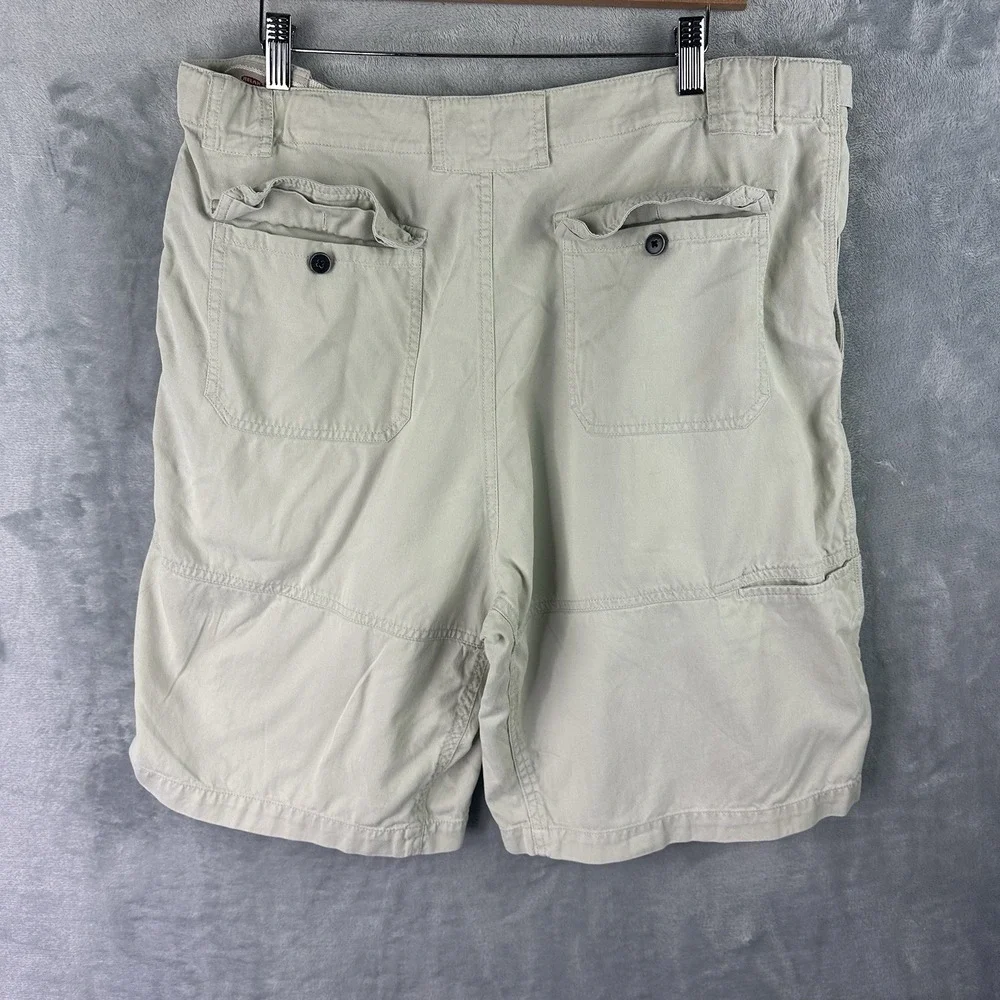 Tommy Bahama Relax Men's Shorts 36 Khaki Tencel Lyocell Cotton 10" Inseam - Picture 5 of 10